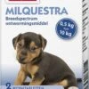 Beaphar Milquestra Kleine Hond/Puppy - Ontwormingsmiddel - 2 Tabletten