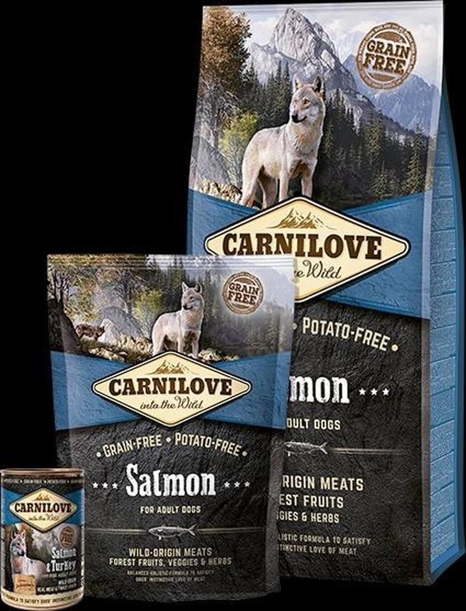 Carnilove Adult Granenvrij Hondenvoer Zalm 12kg Met 70% Vis! 6 Carnilove Adult Granenvrij Hondenvoer Zalm 12kg Met 70% Vis! - Afbeelding 4