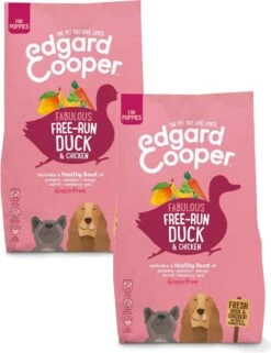 Edgard & Cooper Verse Scharreleend & Kip Brok - Voor Puppy’s - Hondenvoer - 2 X 2.5kg -Hondenartikelen Serie Winkel 924x1200 1