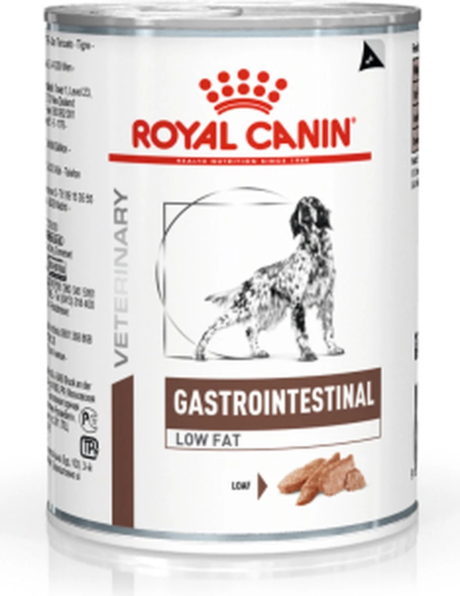 Royal Canin Gastro Intestinal Low Fat Blik Hond 12x410 Gr. 4 Royal Canin Gastro Intestinal Low Fat Blik Hond 12x410 Gr. - Afbeelding 2