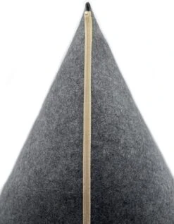 Grey Cat® - Kattenmand - Tipi Kattentent + Kussen - Vilt – Donkergrijs - Ø 57 Cm X 60 Cm -Hondenartikelen Serie Winkel 933x1200 3