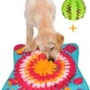 Snuffelmat 70x70cm Inclusief Rubberen Massage Bal & E-book - Speelmat Hond - Denkspel Hond - Puppy Speelgoed - Anti Schrok Mat - Honden Snoepjes - Cadeau Tip -Hondenartikelen Serie Winkel 946x1200 4