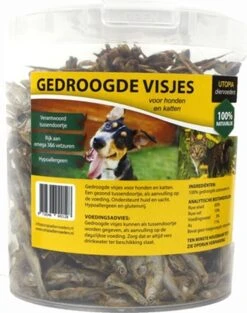 Gedroogde Visjes Voor Hond En Kat (1,2 LTR)