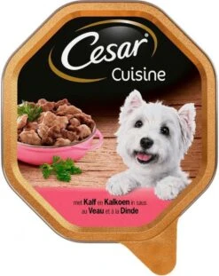 Cesar Cuisine Honden Natvoer - Kalf & Kalkoen In Saus - 14 X 150 Gr -Hondenartikelen Serie Winkel 953x1200 5
