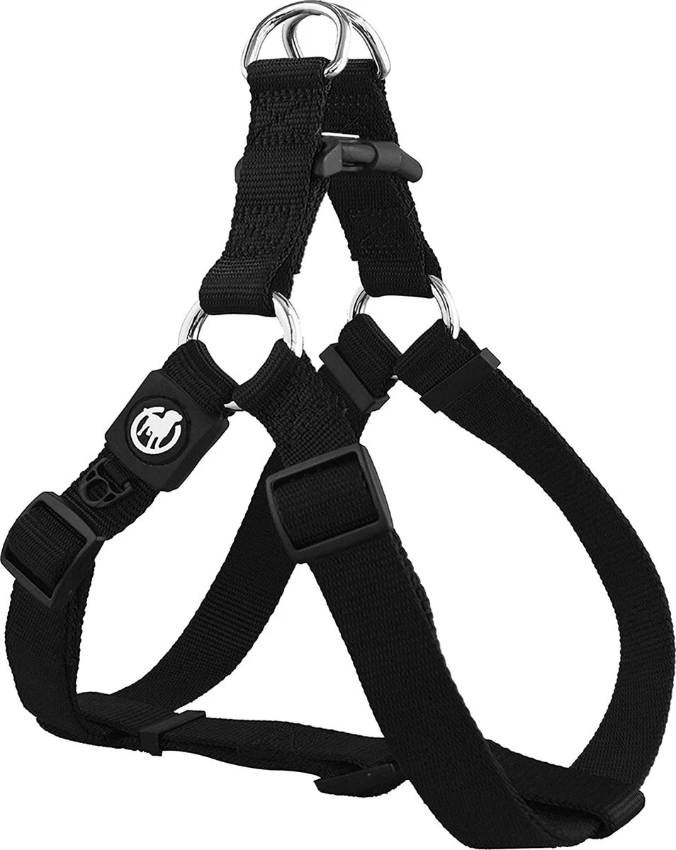 DDOXX Hondenharnas Nylon, Step-In, Verstelbaar, Uitbraakbestendig | Voor Kleine, Middelgrote & Grote Honden | Borstharnas Hond Kat Puppy Auto | Puppy Harnas Kat Harnas | Zwart, S 3 DDOXX Hondenharnas Nylon, Step-In, Verstelbaar, Uitbraakbestendig | Voor Kleine, Middelgrote & Grote Honden | Borstharnas Hond Kat Puppy Auto | Puppy Harnas Kat Harnas | Zwart, S