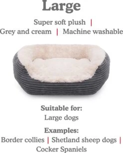 Rosewood Hondenmand Ovaal Jumbo Cord Pluche Grijs / Creme 81.5 CM 13 Rosewood Hondenmand Ovaal Jumbo Cord Pluche Grijs / Creme 81.5 CM -Hondenartikelen Serie Winkel 964x1200 4