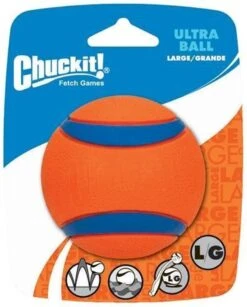 Chuckit! Ultra Ball XL – Honden Speelgoed – Ø 9 Cm – Oranje/Blauw – Apporteerspeelgoed – 1-Pack -Hondenartikelen Serie Winkel 965x1200 4