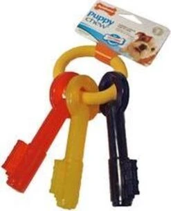 Nylabone Puppy Teething Key Flexible Geel&Blauw&Rood - Hondenspeelgoed - Wolf Tot 16kg -Hondenartikelen Serie Winkel 974x1200 2