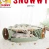 SNOWWY - Kattentunnel Met Kattenmand In één - Origineel En Uniek Design - Kattenhuis - Kattenhuis - Kat Kussen - Kattenbed - Matcha Groen -Hondenartikelen Serie Winkel 986x1200