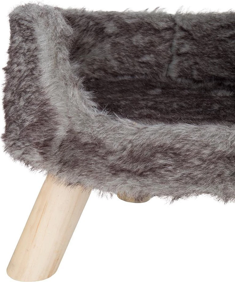 District 70 NORDIC - Luxe Kattenmand Op Pootjes - 40x30x25cm In Silver - Silver 5 District 70 NORDIC - Luxe Kattenmand Op Pootjes - 40x30x25cm In Silver - Silver - Afbeelding 3